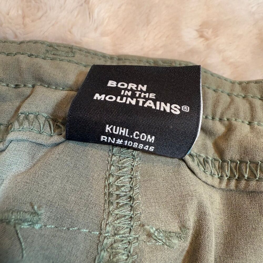 Kuhl Pants Womens size 14 Olive Green Convertible Hiking Outdoor gorpcore - Picture 6 of 8